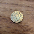 Eadbald of Kent Thrymsa - Hammered reproduction - Gold Plated Silver