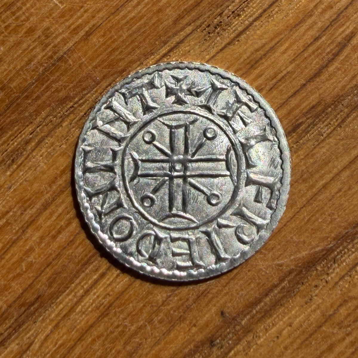 William II Penny - Fine Silver Hammered Reproduction