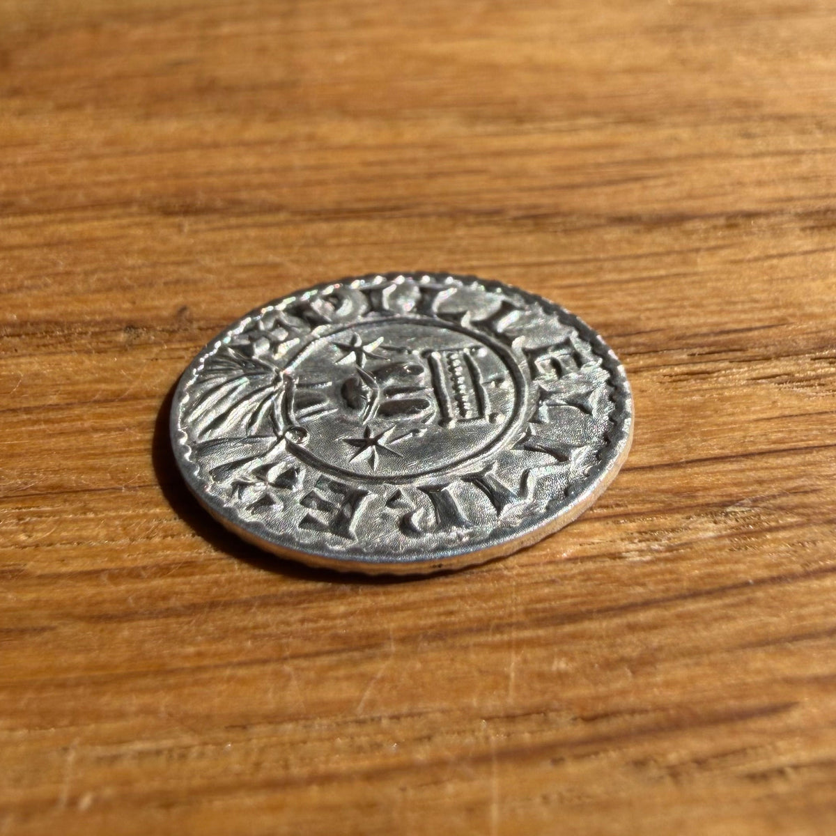 William II Penny - Fine Silver Hammered Reproduction