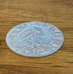 Alfred The Great Lunette Penny - Fine Silver Hammered Reproduction