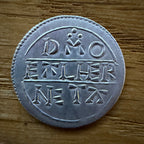 Alfred The Great Lunette Penny - Fine Silver Hammered Reproduction