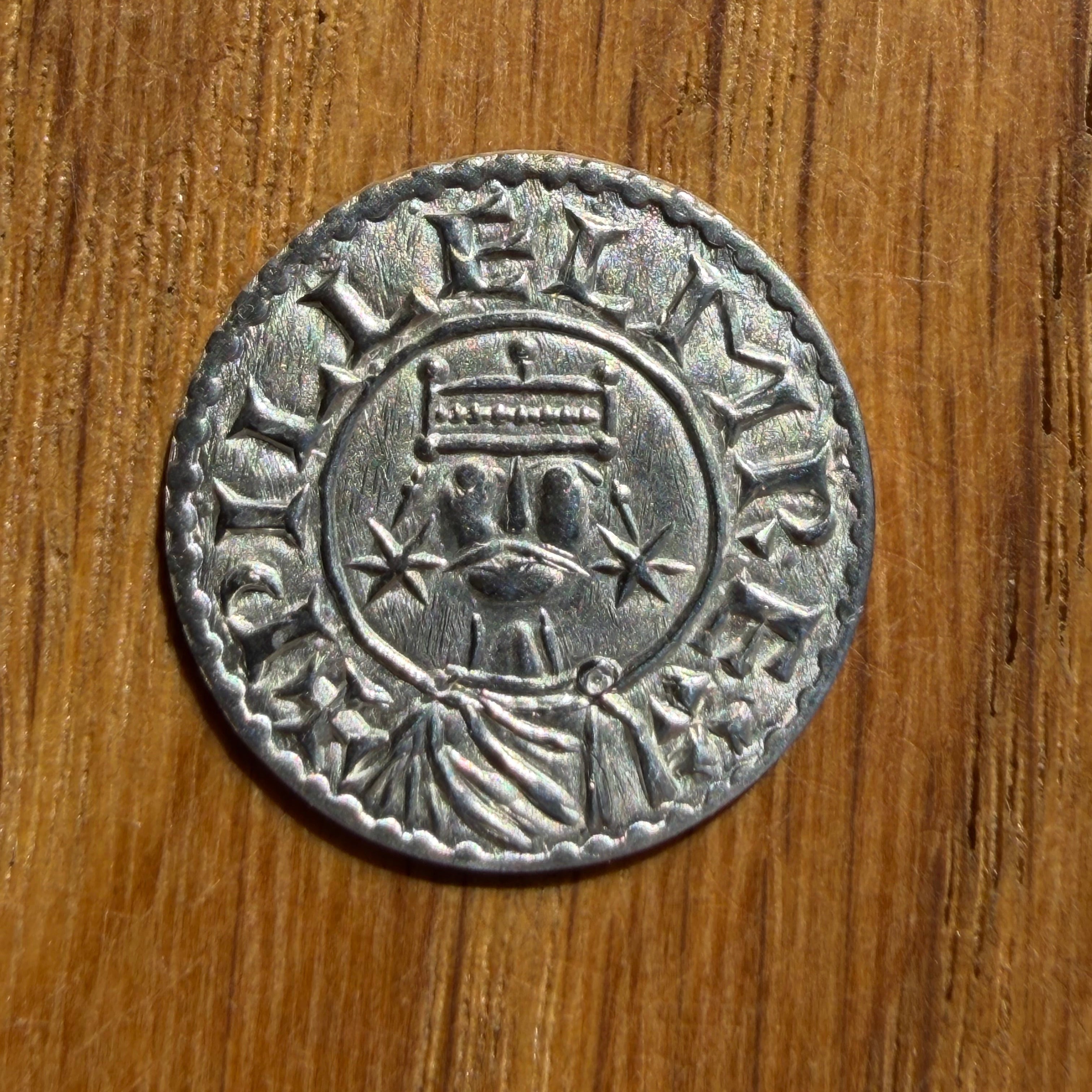 William II Penny - Fine Silver Hammered Reproduction