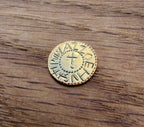 Eadbald of Kent Thrymsa - Hammered reproduction - Gold Plated Silver