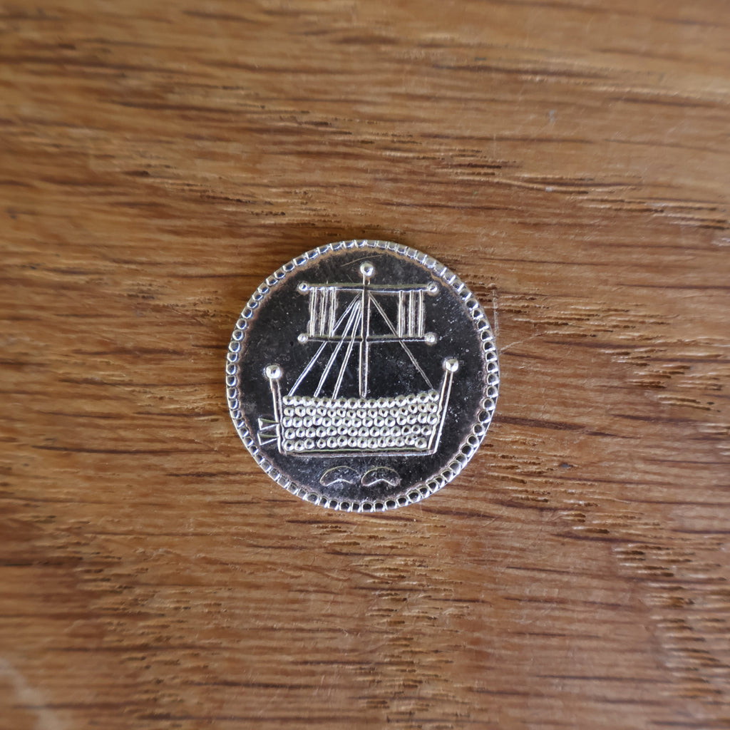Hedeby Trade Coin - Hammered reproduction - Fine Silver