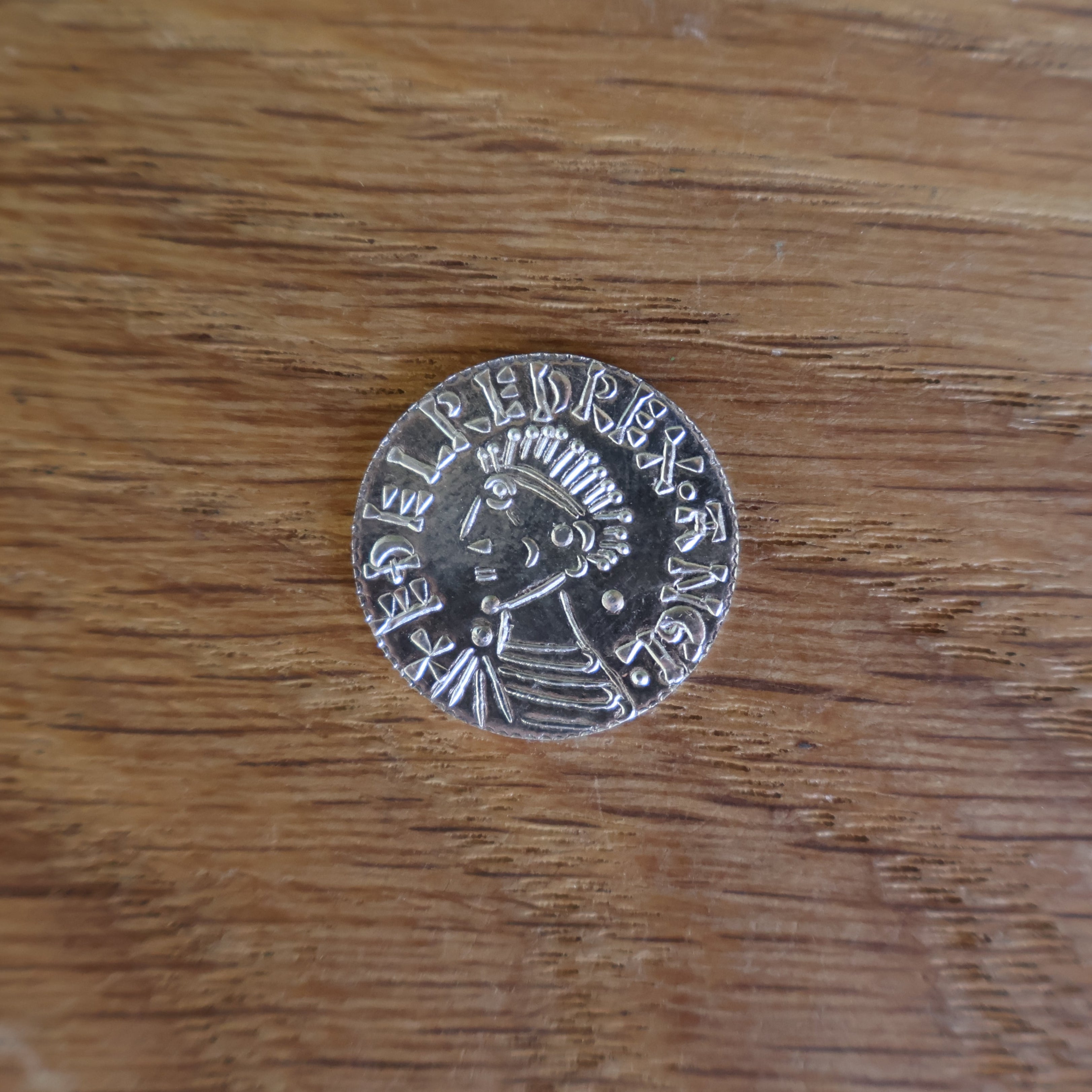 Aethelred II 'the unready' Long Cross Penny - Hammered Reproduction - Fine Silver