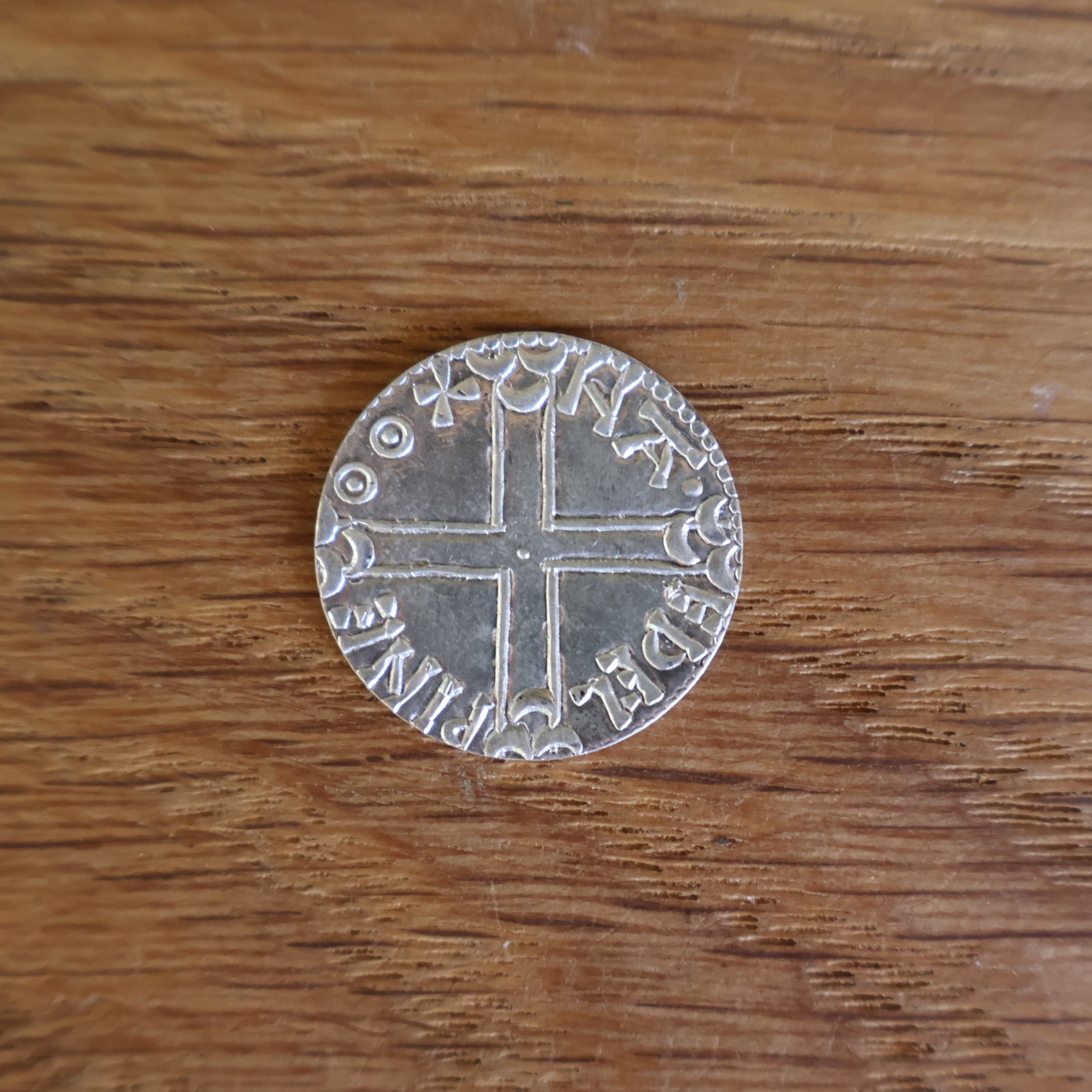 Aethelred II 'the unready' Long Cross Penny - Hammered Reproduction - Fine Silver