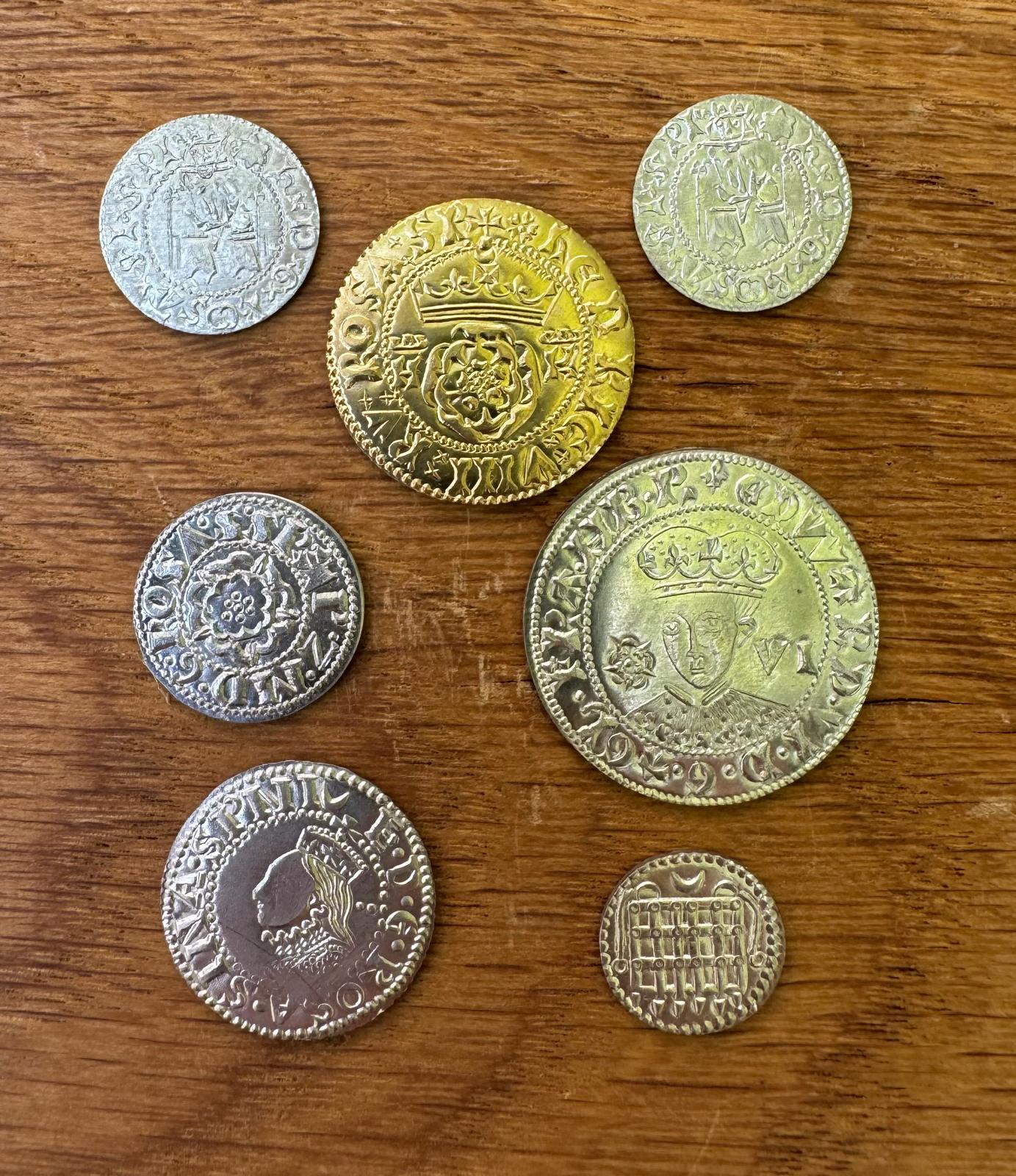 Tudor reproduction coin set