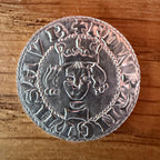Edward I Penny - Hammered Reproduction - Sterling Silver