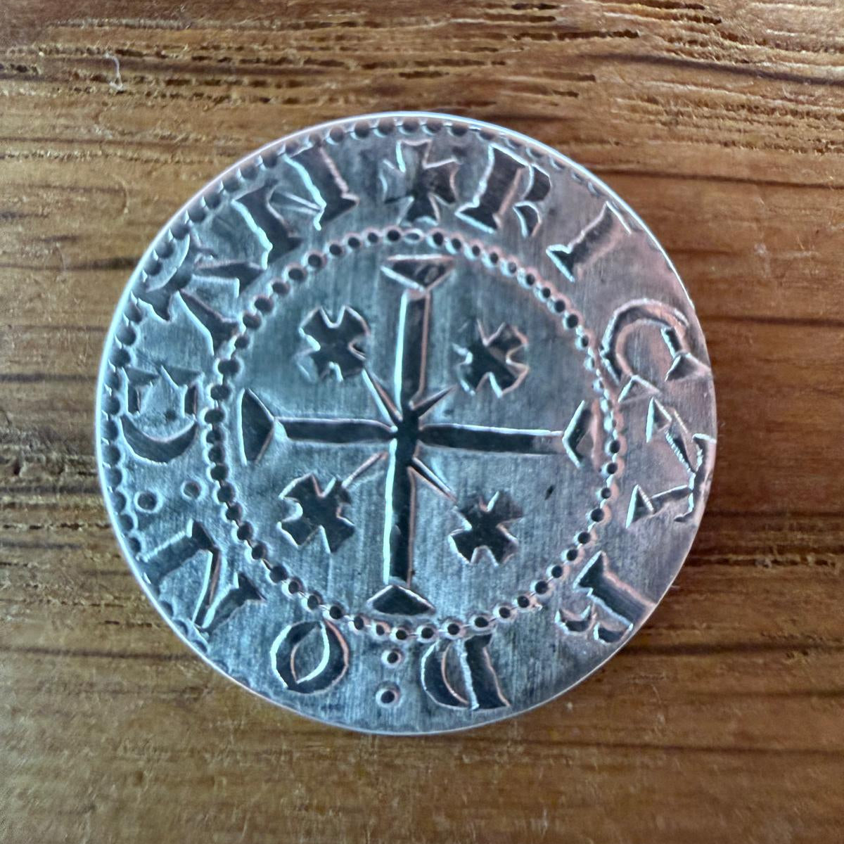 Henry II Tealby Penny - Hammered Reproduction - Sterling Silver
