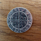 Edward I Penny - Hammered Reproduction - Sterling Silver