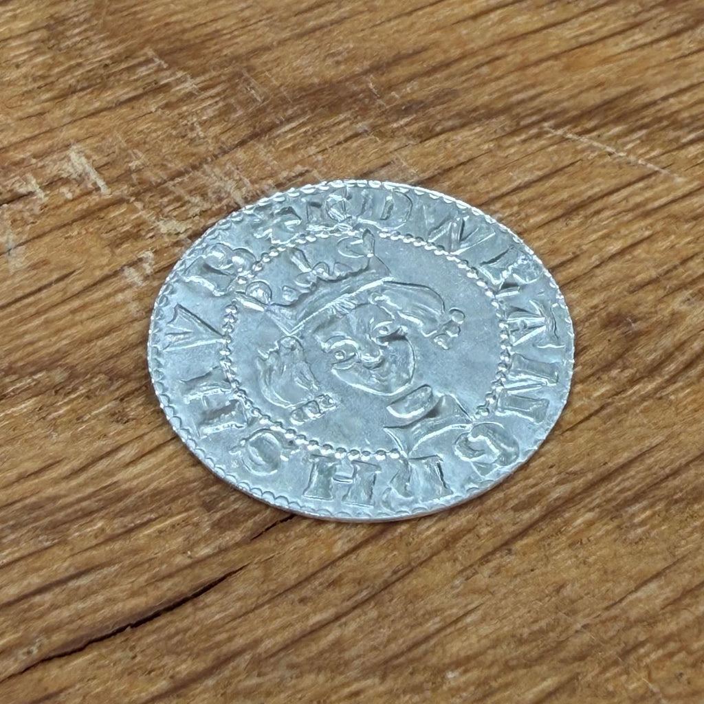 Edward I Penny - Hammered Reproduction - Sterling Silver