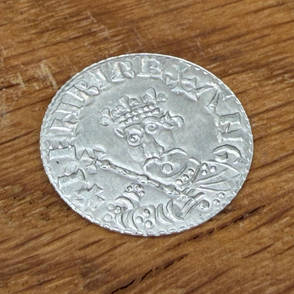 Henry II Tealby Penny - Hammered Reproduction - Sterling Silver