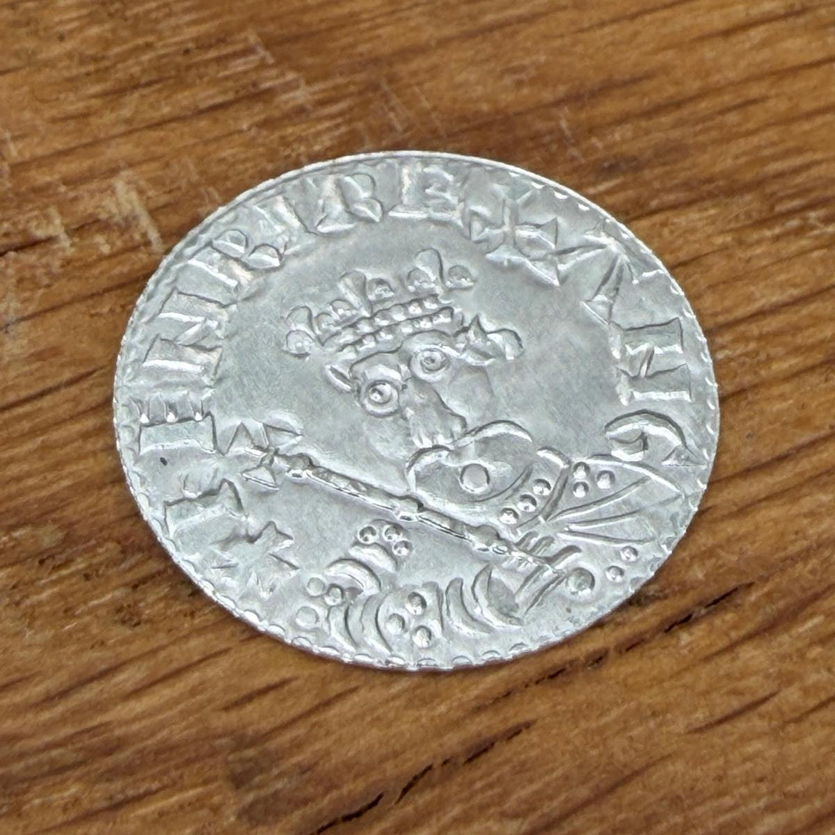 Henry II Tealby Penny - Hammered Reproduction - Sterling Silver