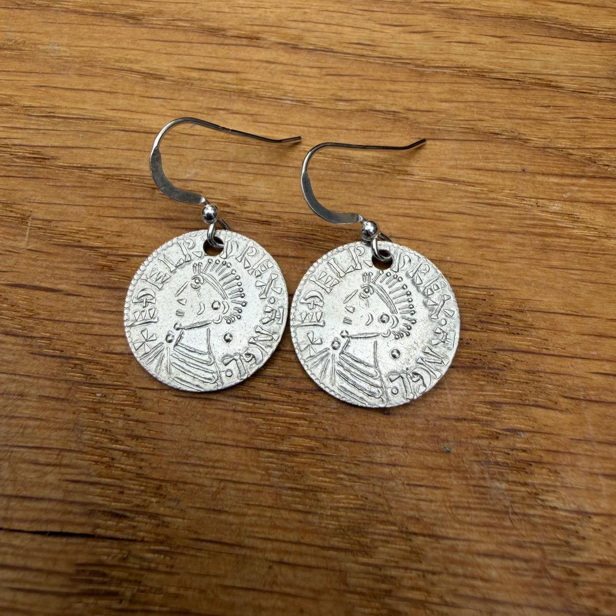 Aethelred II Reproduction Coin Earrings
