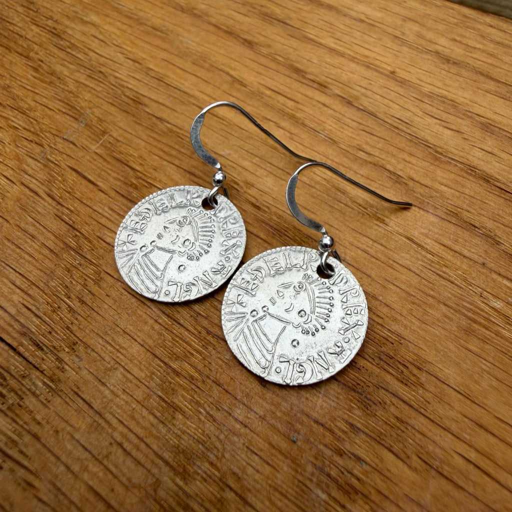 Aethelred II Reproduction Coin Earrings