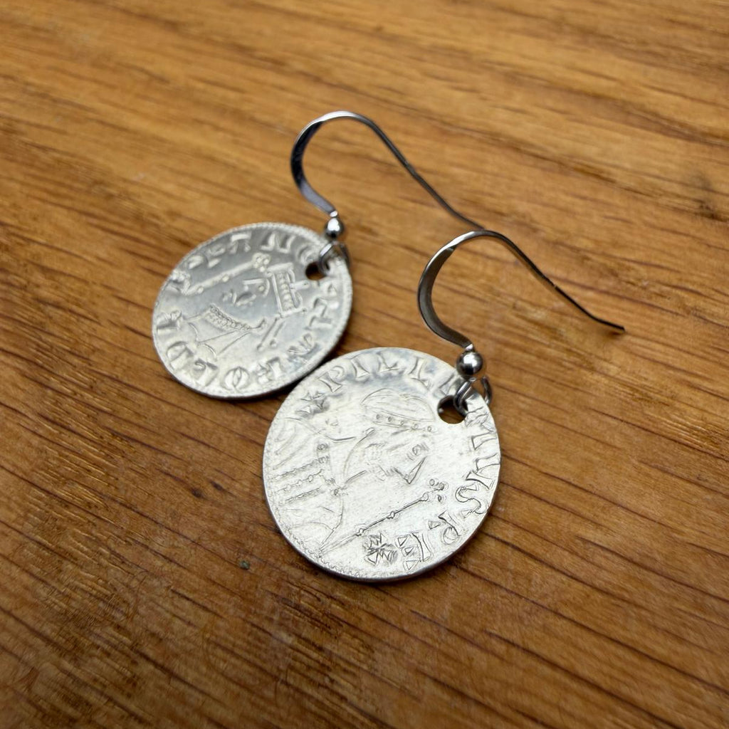 Battle of Hastings 1066 - Reproduction Coin Earrings