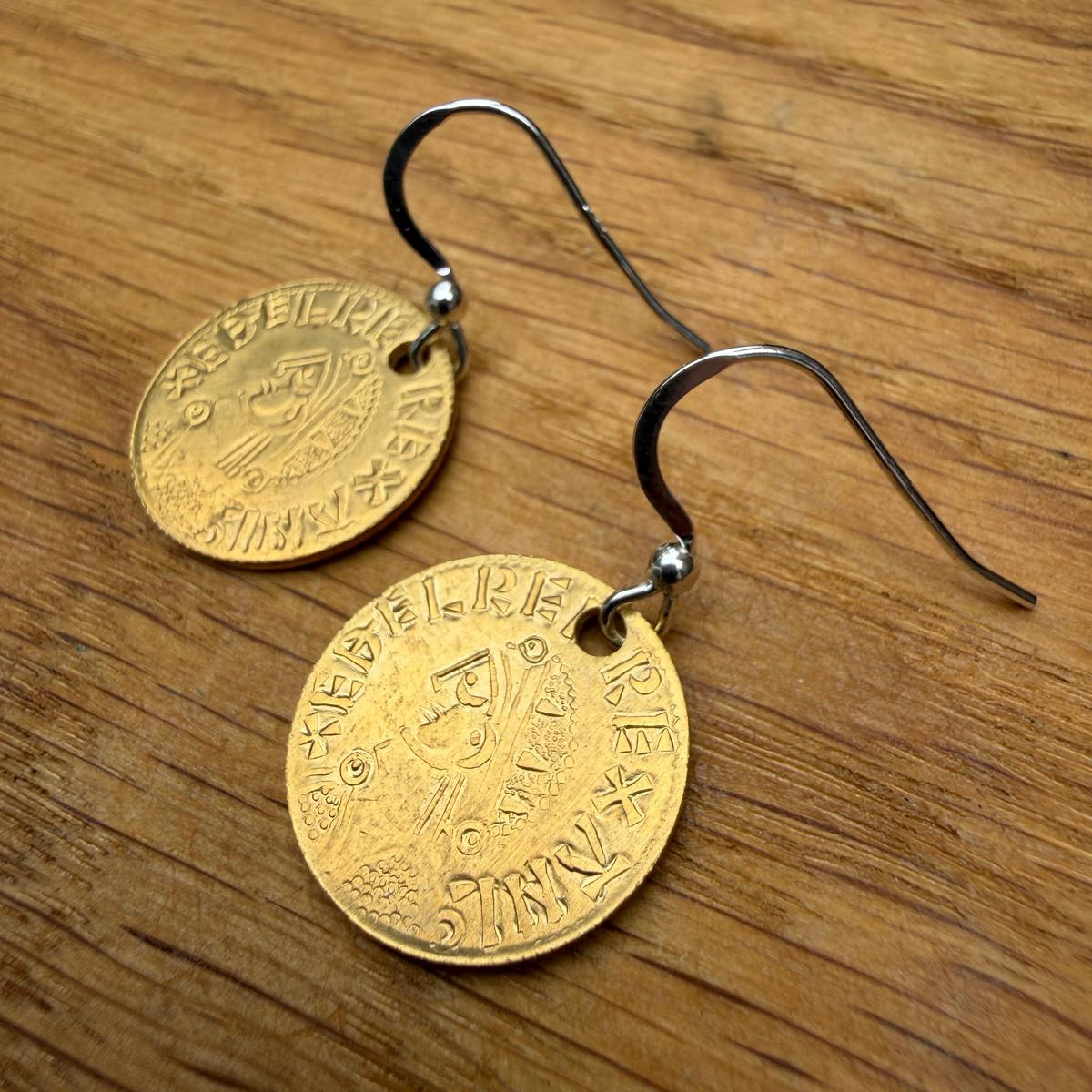 Aethelred II Mancus Reproduction Coin Earrings