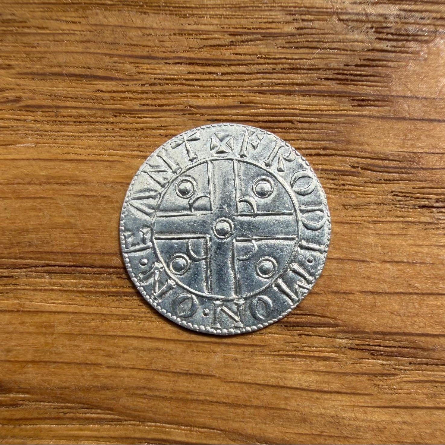 King Cnut Penny - Fine Silver Hammered Reproduction