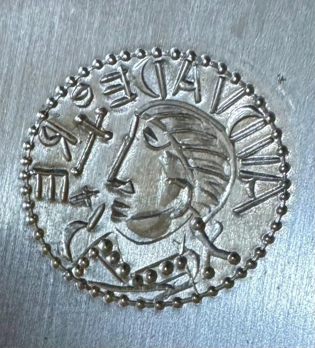 Eadbald of Kent Thrymsa - Hammered reproduction