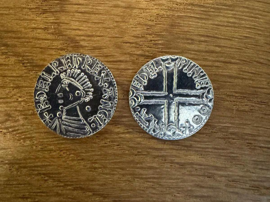 Aethelred II 'the unready' Long Cross Penny - Hammered Reproduction