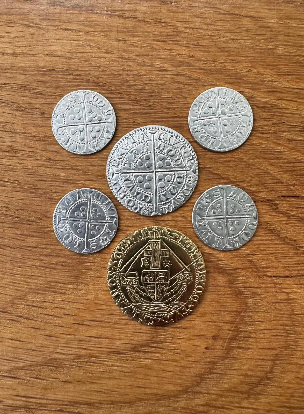War of the Roses reproduction coin set