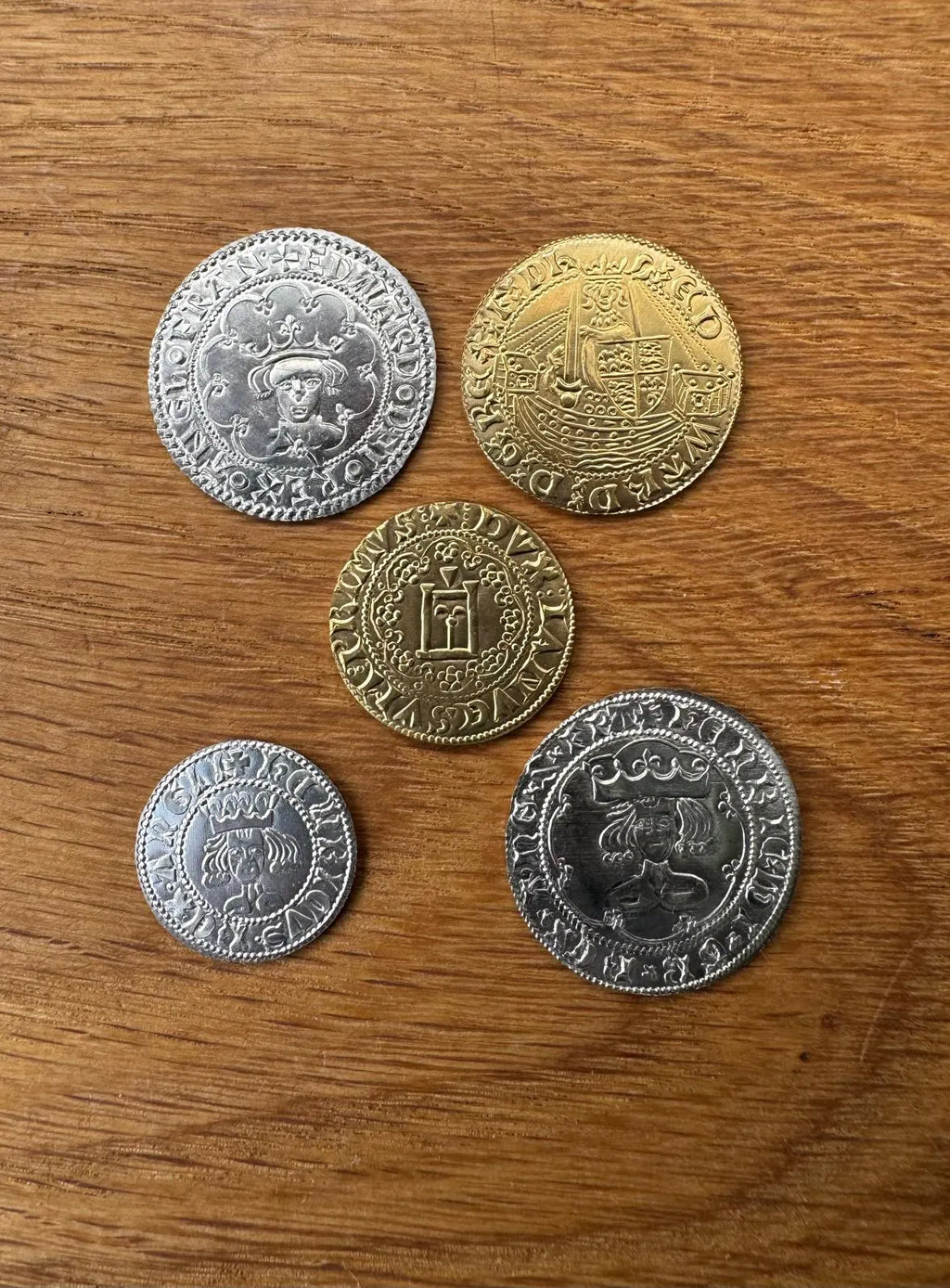100 Years War reproduction coin set