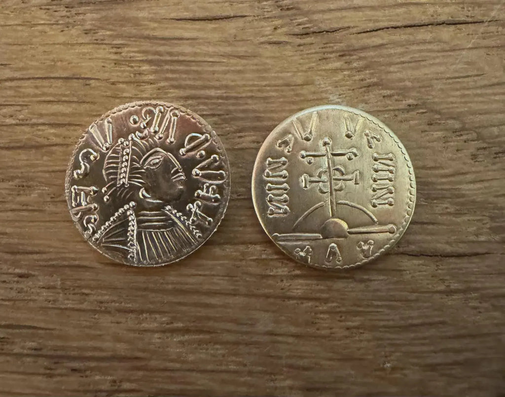 Liudhard Medalet Reproduction Coin Earrings