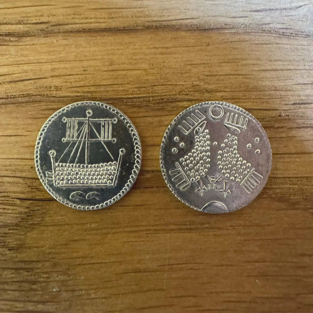 Hedeby Trade Coin Reproduction Coin Earrings