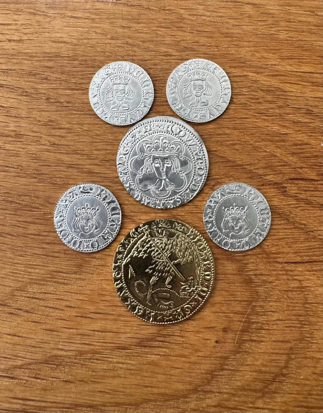 War of the Roses reproduction coin set